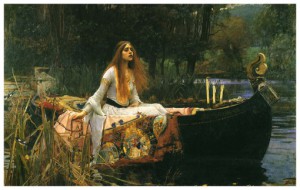 The lady of the shalott. William Waterhouse 1888